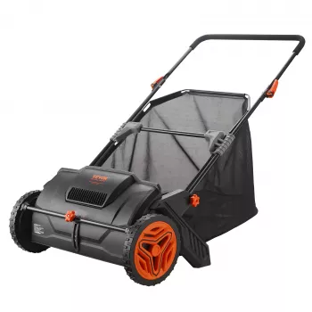 21-Inch Push Lawn Sweeper: Wide Pickup, Large Hopper