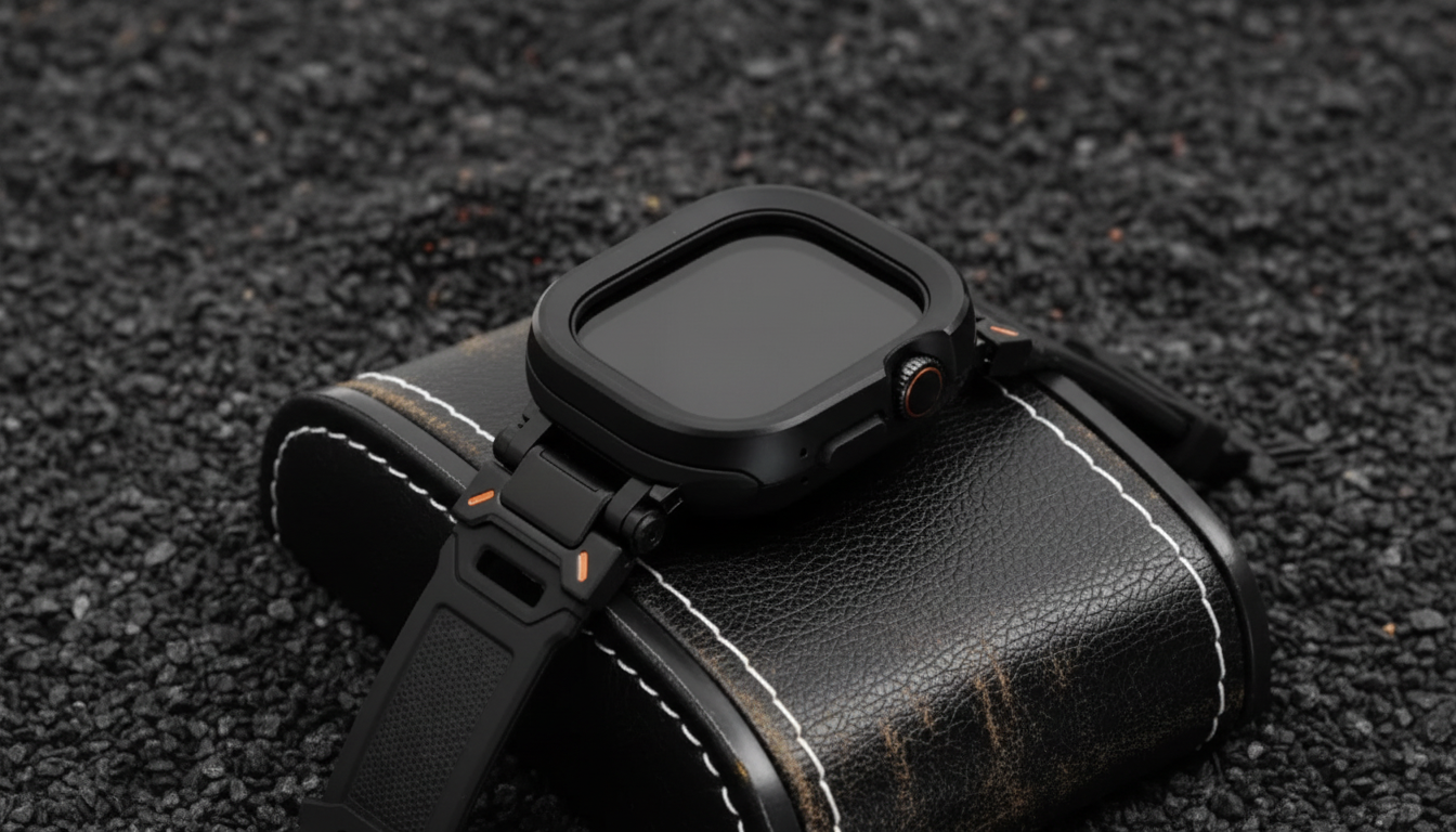 Rugged Apple Watch Case + Silicone Strap (Ultra/Series)