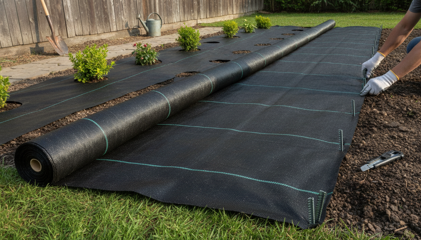 Heavy-Duty Weed Barrier Fabric: Install It Right